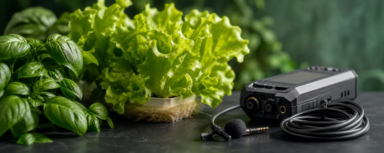 Microphone et enregistreur préparés pour un tutoriel
