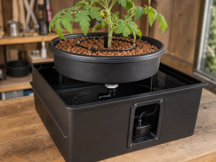 Système recirculant au goutte-à-goutte pour une plante